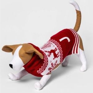 Fair Isle Dog Sweater - Red - ™ Large